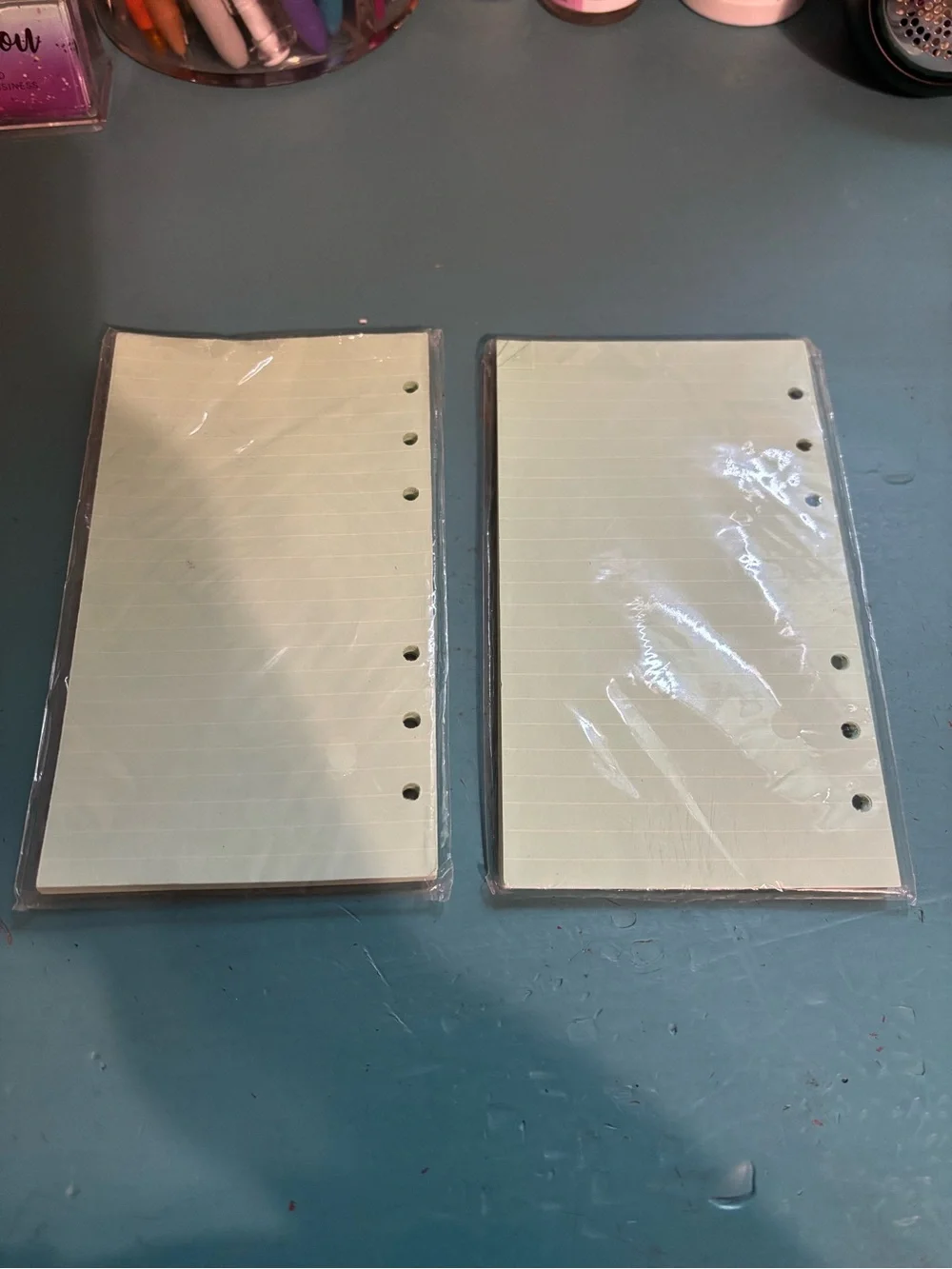 A6 Binder Green Lined Paper